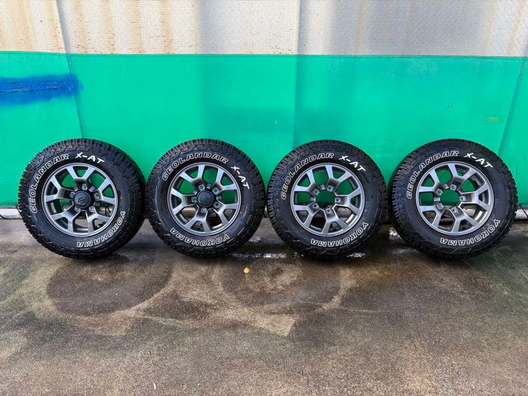 ジムニーシエラ純正ホイルYokohama GEOLANDAR X-AT15インチ