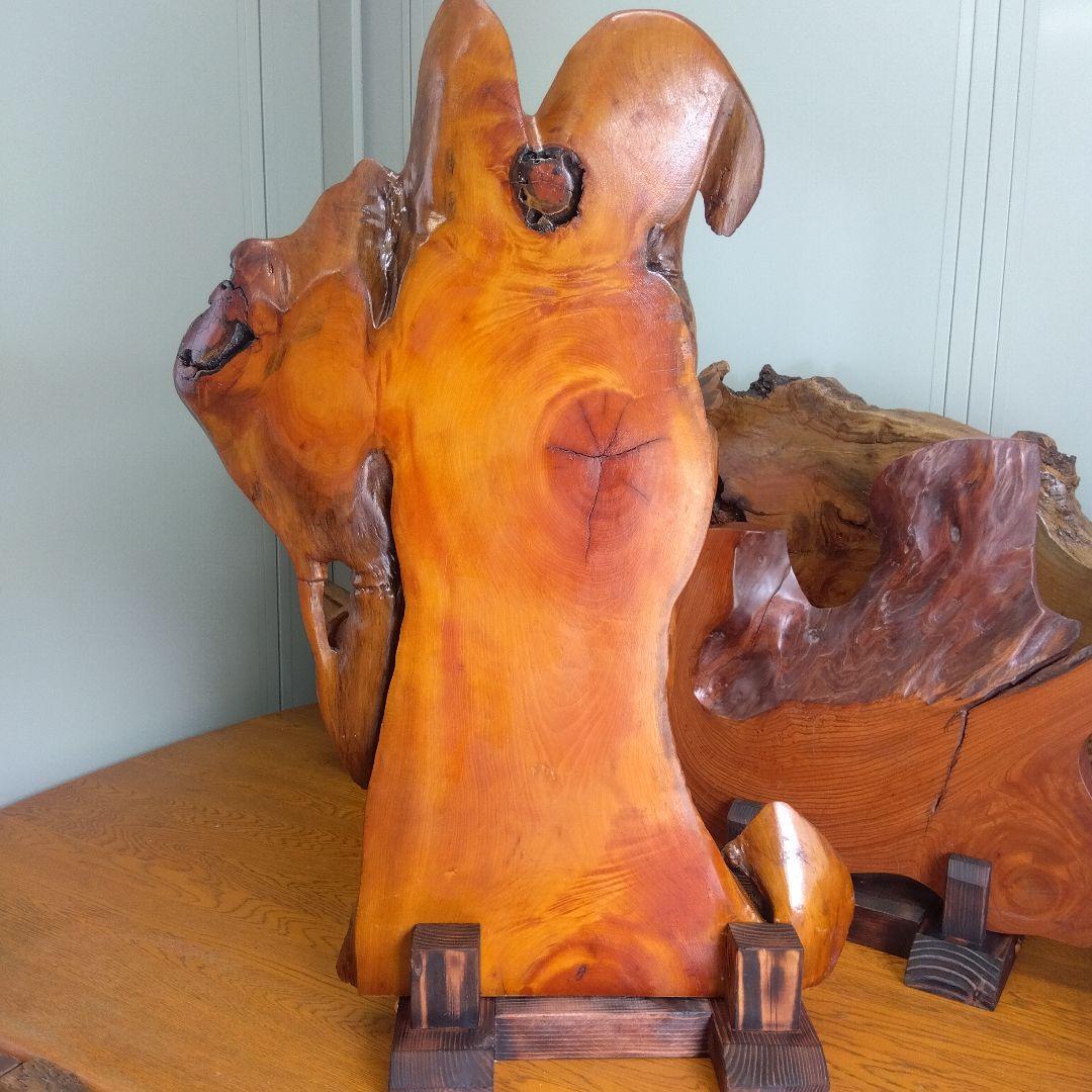 ついたて　衝立　１枚板　アンティーク　Ｃ