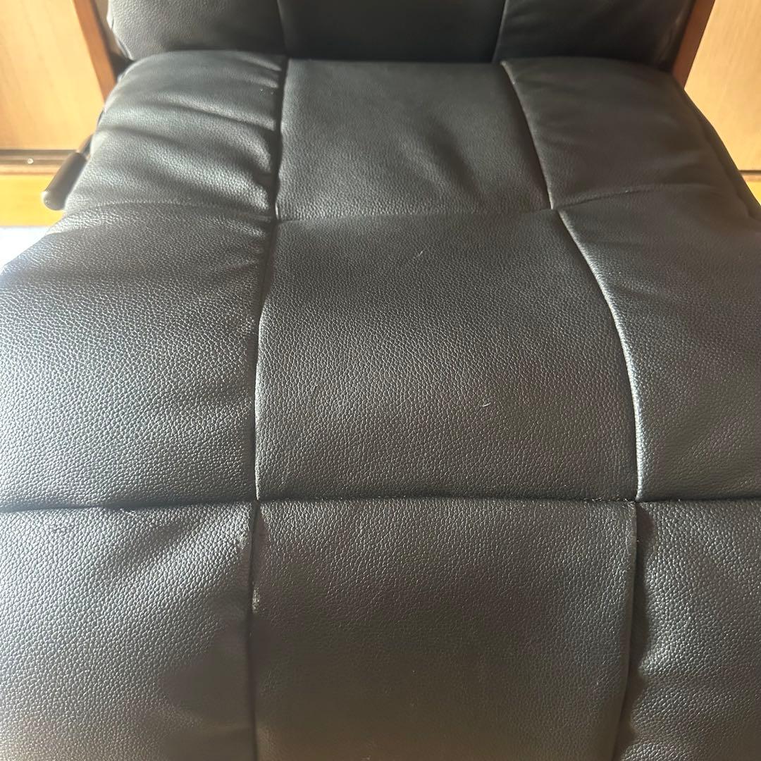 リクライニング 1人掛けソファ 黒