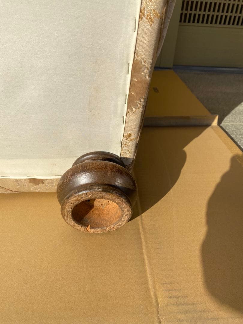 【あーる】【美品】アンティーク　ヴィンテージ　1Pソファー