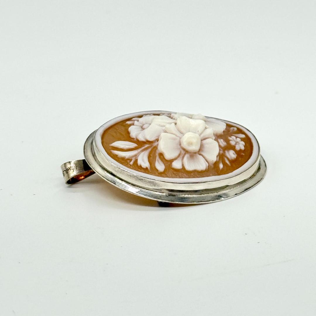 Salvatore Ferragamo フェラガモ ブローチ カメオ 925