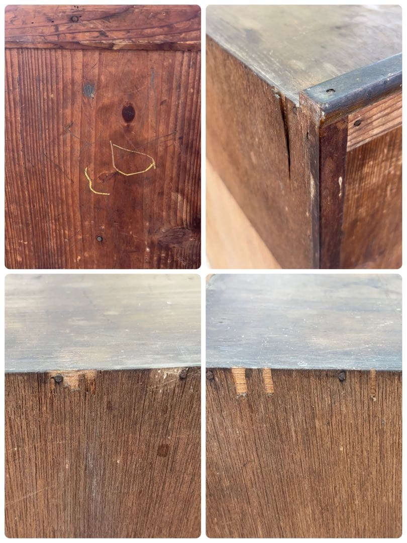 茶箪笥 飾り棚 和家具 昭和レトロ 時代物 食器棚 -496-