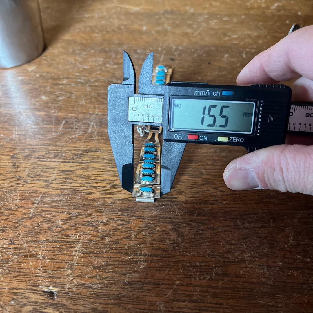 ヴィンテージ　シルバー　ターコイズウォッチブレスレット