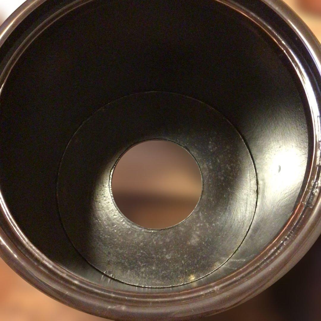 アンティーク　輪島塗り　手あぶり　火鉢　一対　木箱付き　落とし付き　鉢カバー