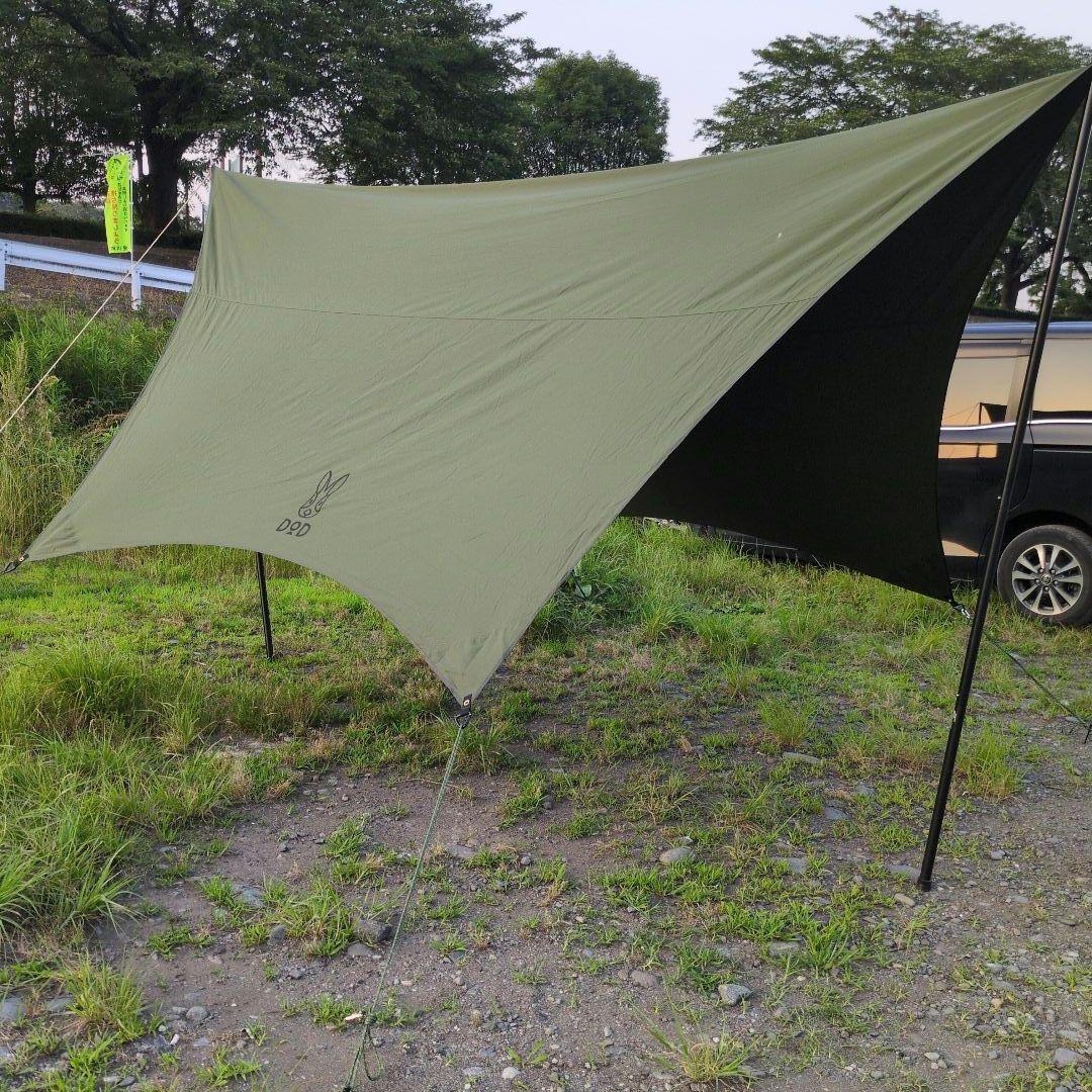 dod いつかのタープTC ポールなし　カーキ　オマケ付き