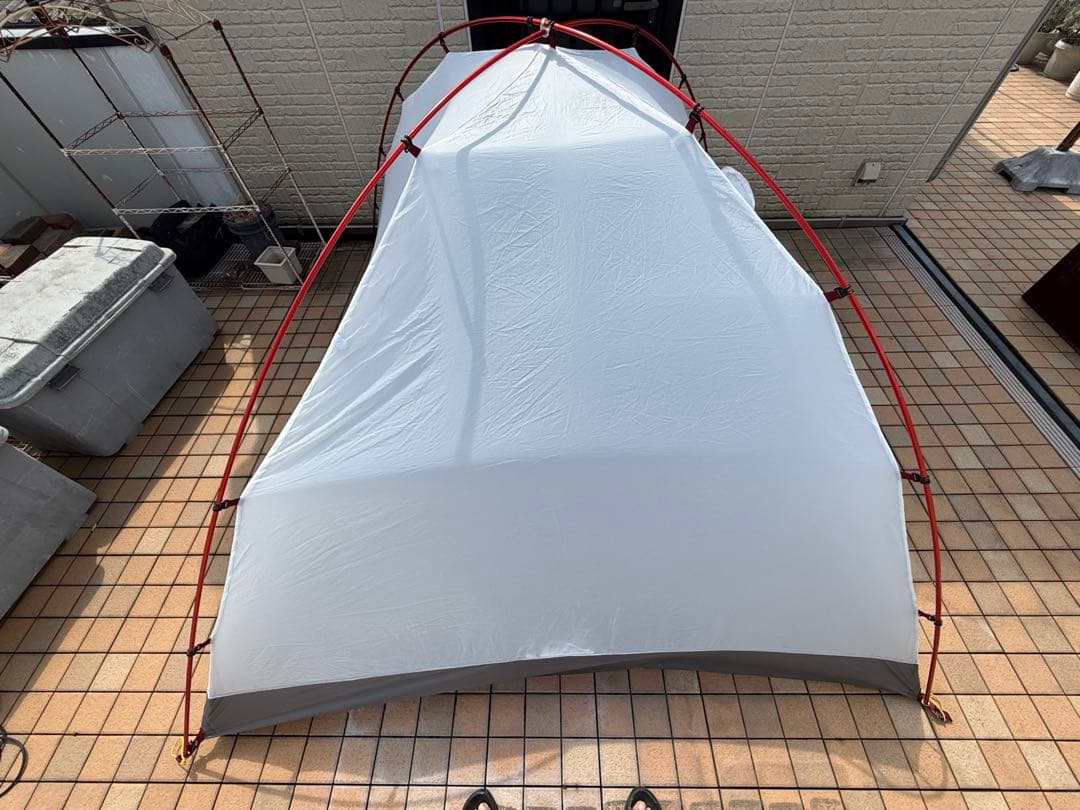 モンベルステラリッジ4テント、レインフライ、グランドシート