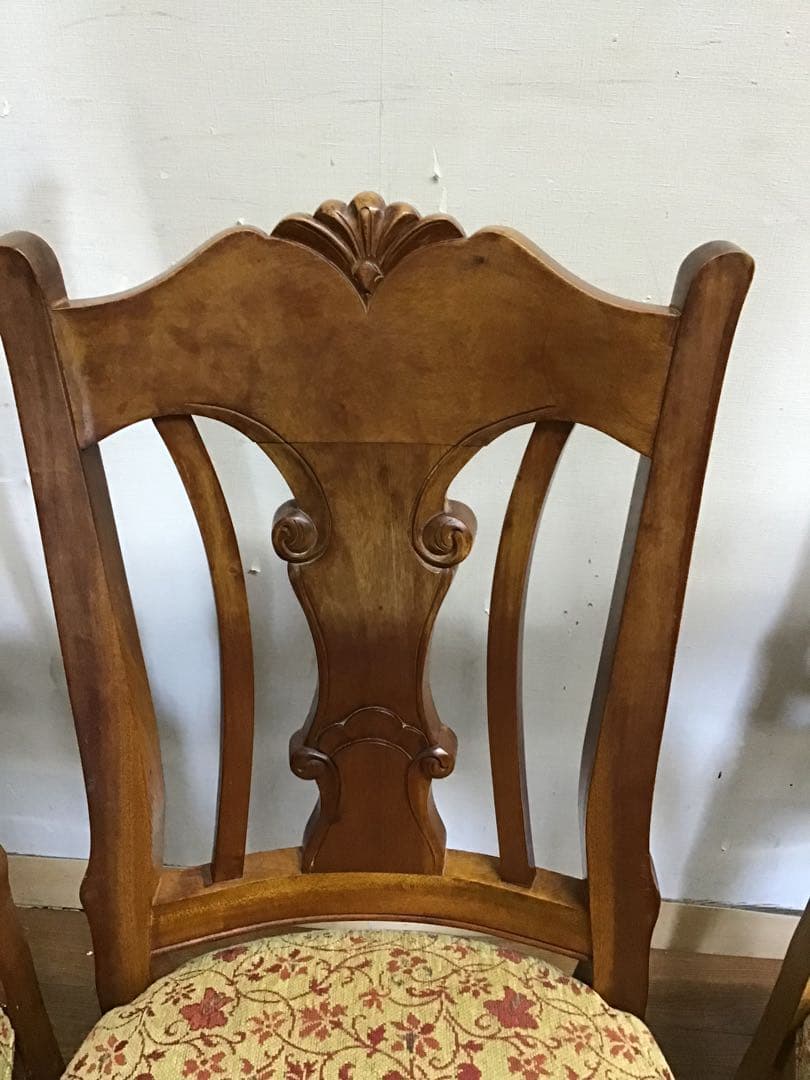 H☆管186☆イギリス☆英国☆アンティーク☆ダイニングチェアー☆4脚