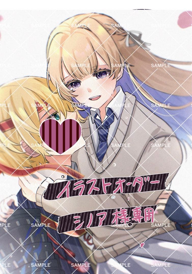 シノア イラストオーダー 夢絵 色紙 ポストカード