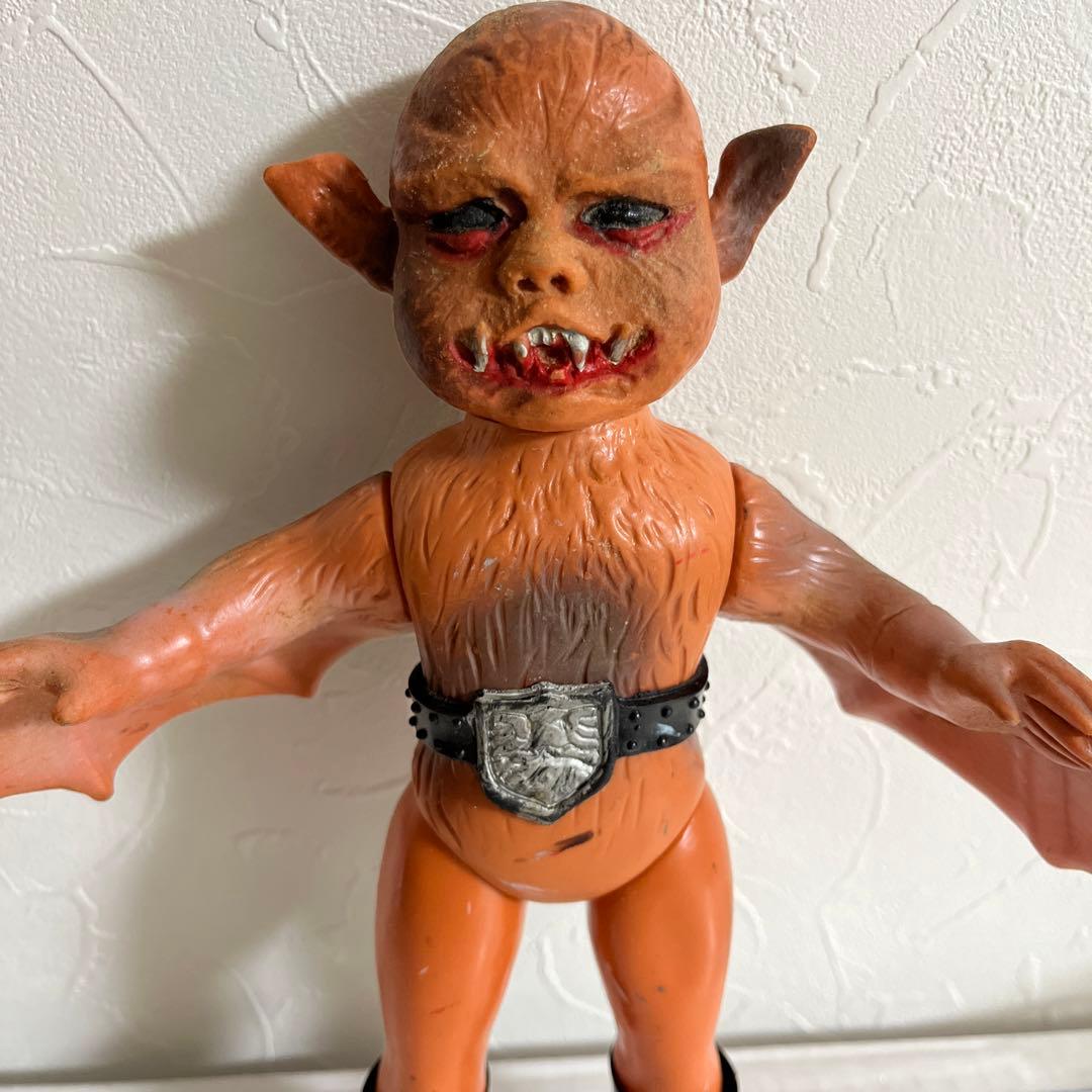 ⚠️当時物・昭和レトロ　旧バンダイ　コウモリ男　ショッカー怪人　仮面ライダー