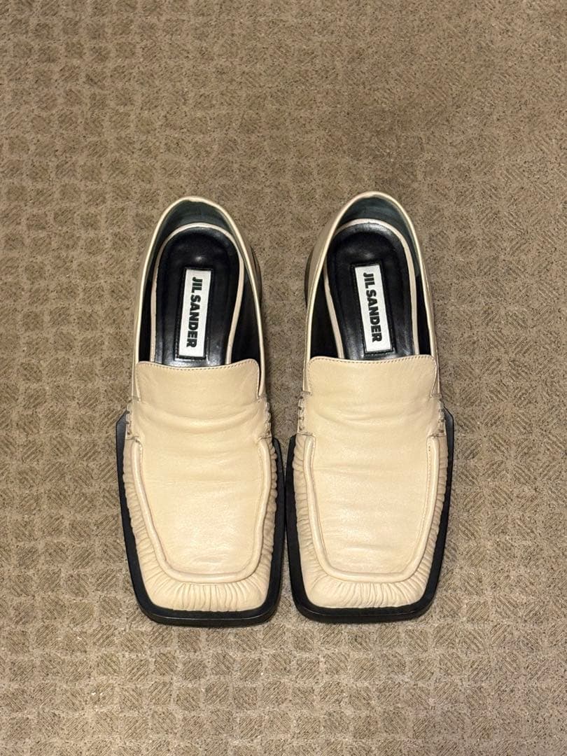 【JILSANDER】スクエアトゥ ローファー