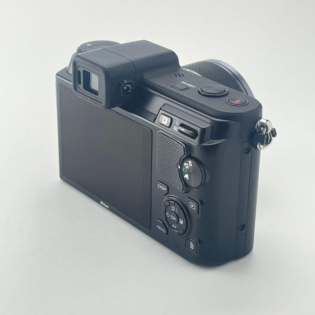 【ファインダー極上・返品保証】Nikon1 V1 ブラック 標準レンズキット