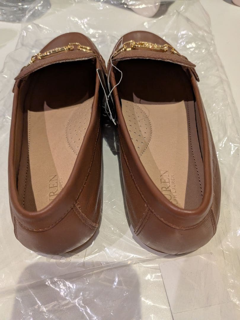 Ralph Lauren ブラウンレザー ローファー