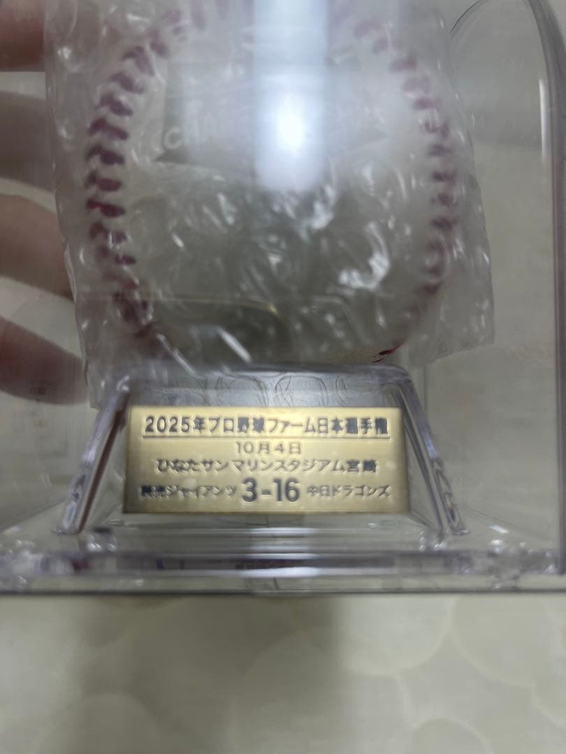 2025年プロ野球ファーム日本選手権 記念ボール 使用済み試合球　再抽選販売