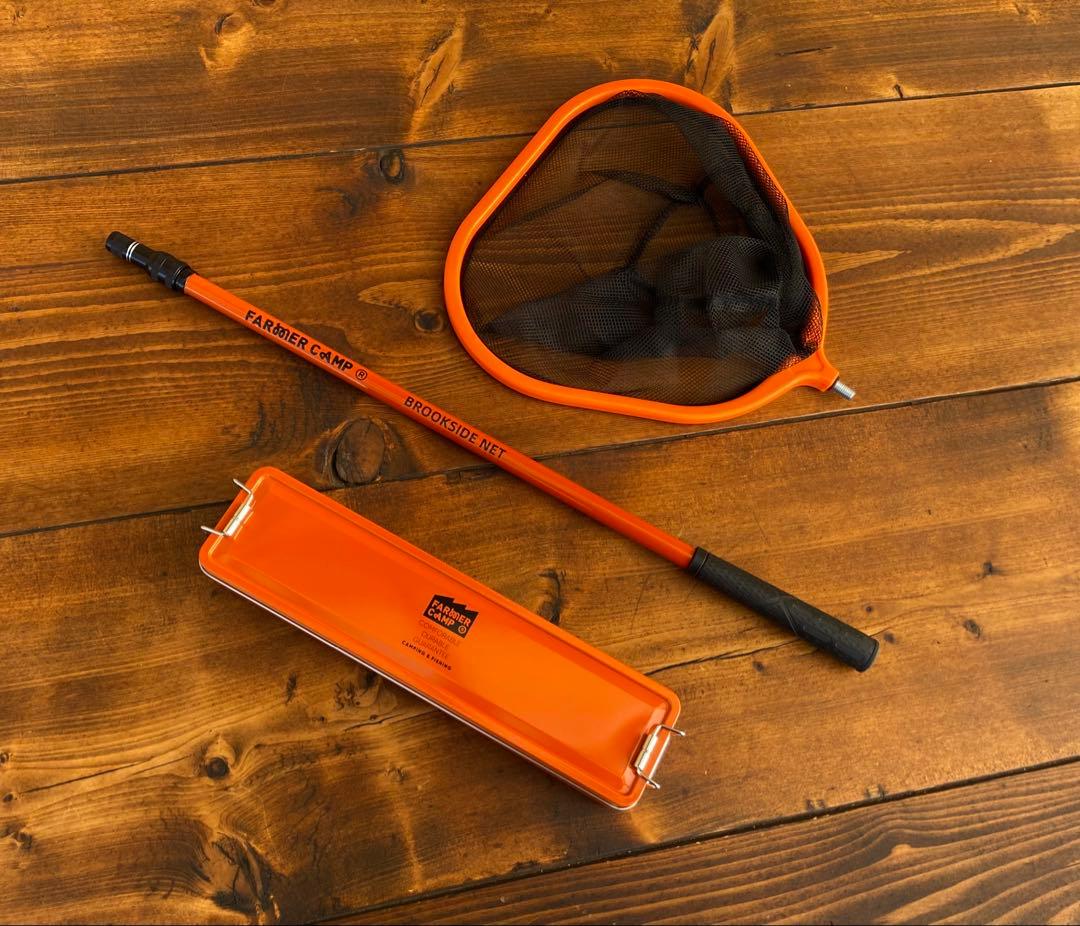 タナゴ釣りセット　ウッドグリップ　1.8M 新品　タナゴ竿　タモ網　収納box