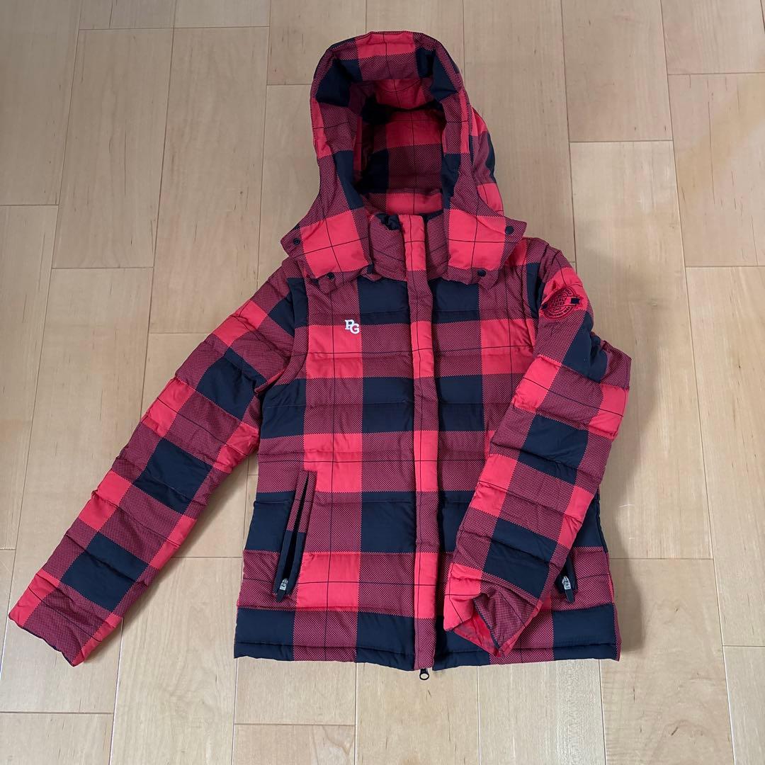 [美品】PEARLY GATES チェック柄ダウンジャケット