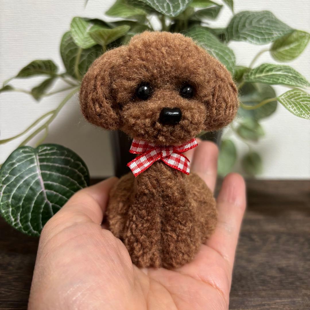 ★ちぃ　動物ぽんぽん　手のひらサイズのトイプードル