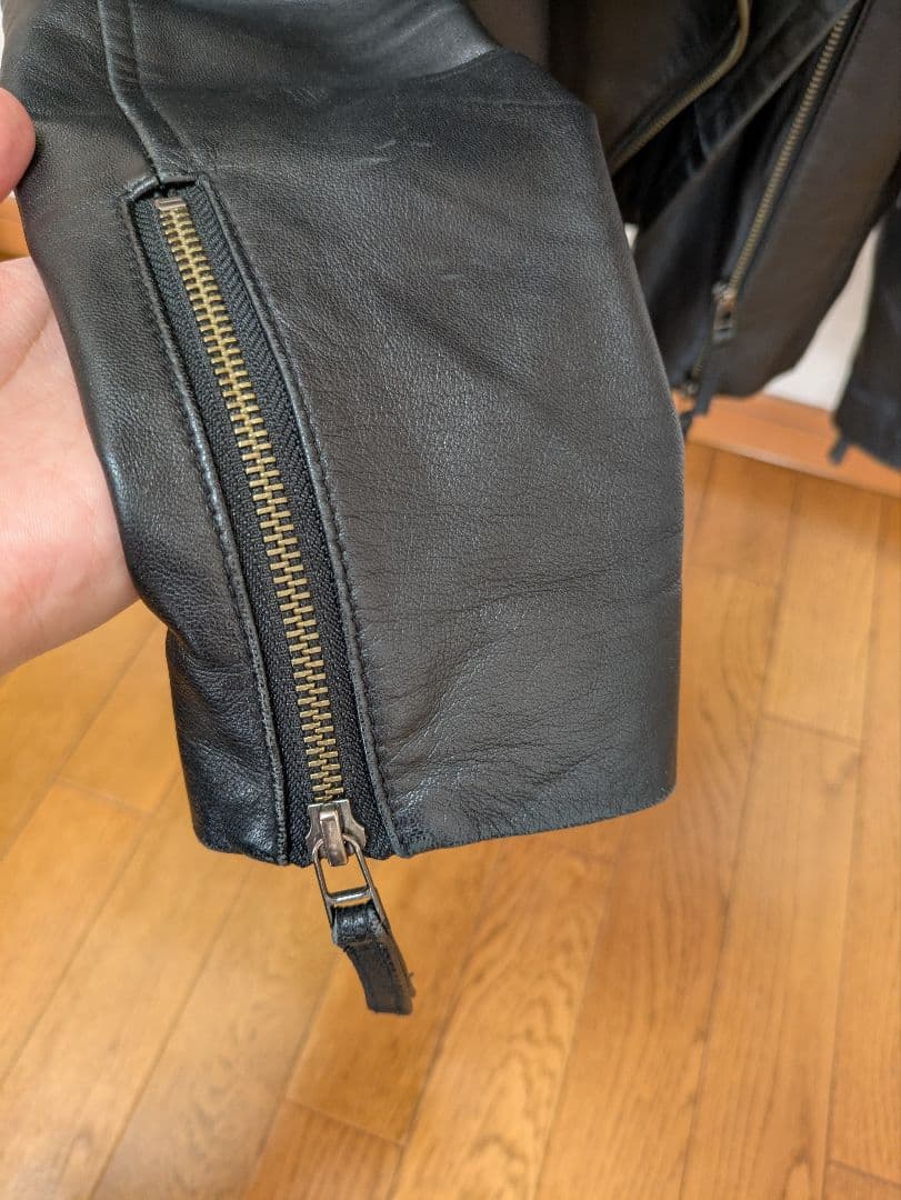 グレースコンチネンタル　ラムレザージャケット　ブラック 38 Mサイズ