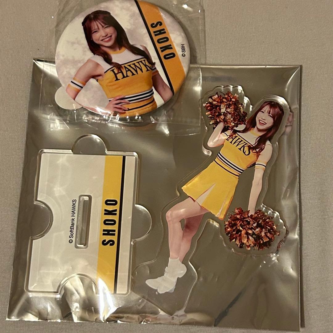 若鷹ガチャ ハニーズ アクリルスタンド 缶バッジ SHOKO