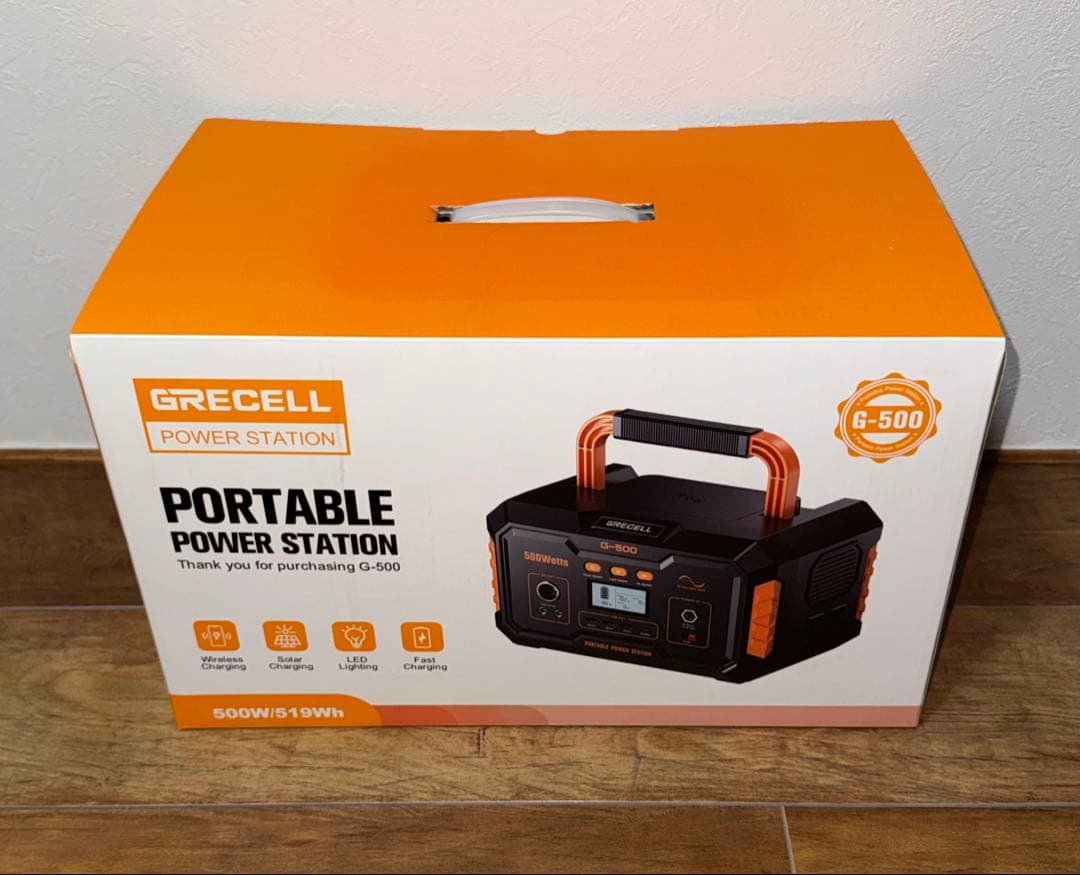 【ジャンク】　新品　GRECELL ポータブル電源 G-500