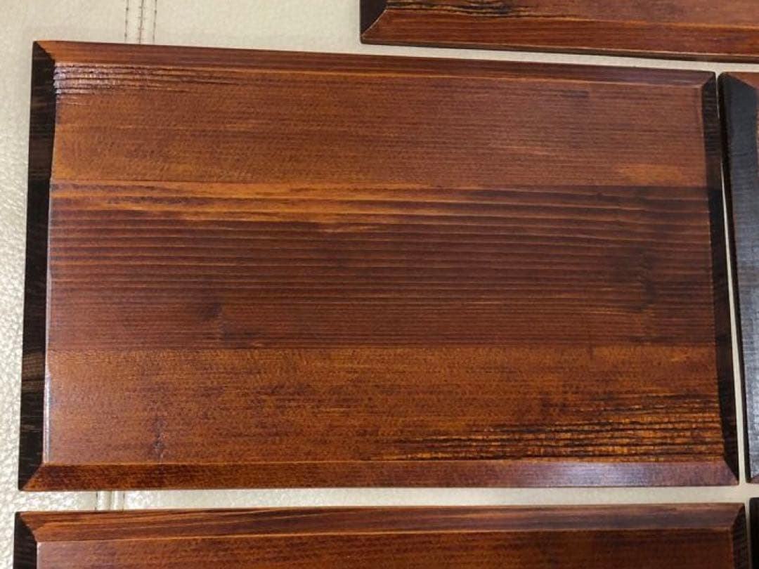 輪島塗　へぎ板　膳　5枚