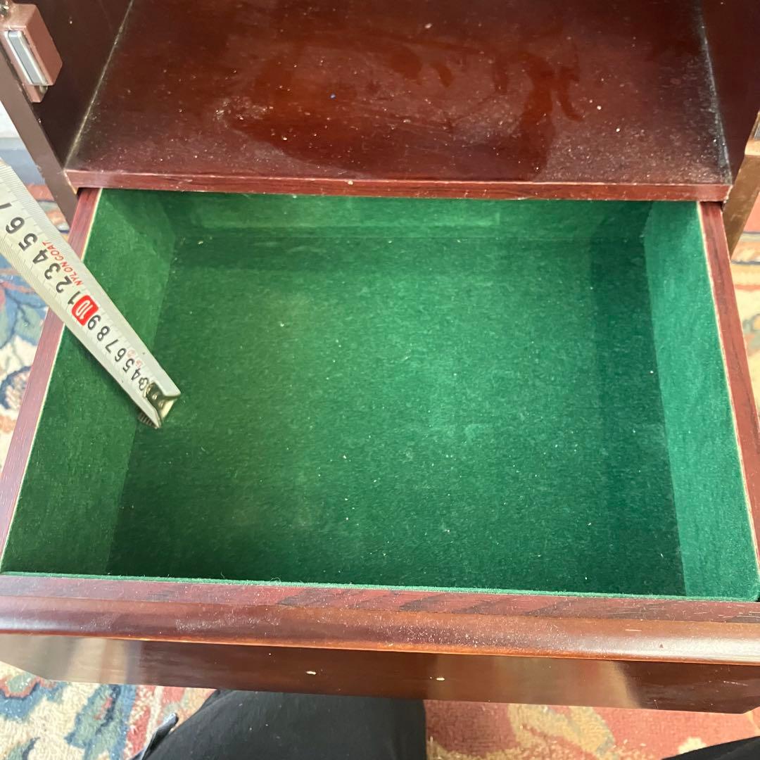 北欧レトロ Powellパウエル 猫脚 木製ジュエリーケース アクセサリーケース