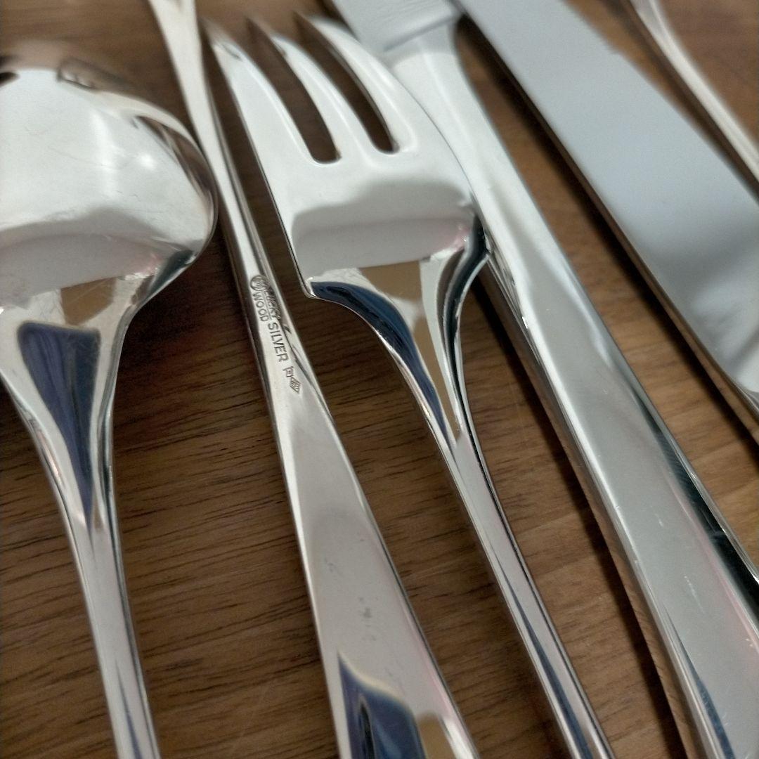 純銀ラッキーウッド シドニー 16本カトラリーセット