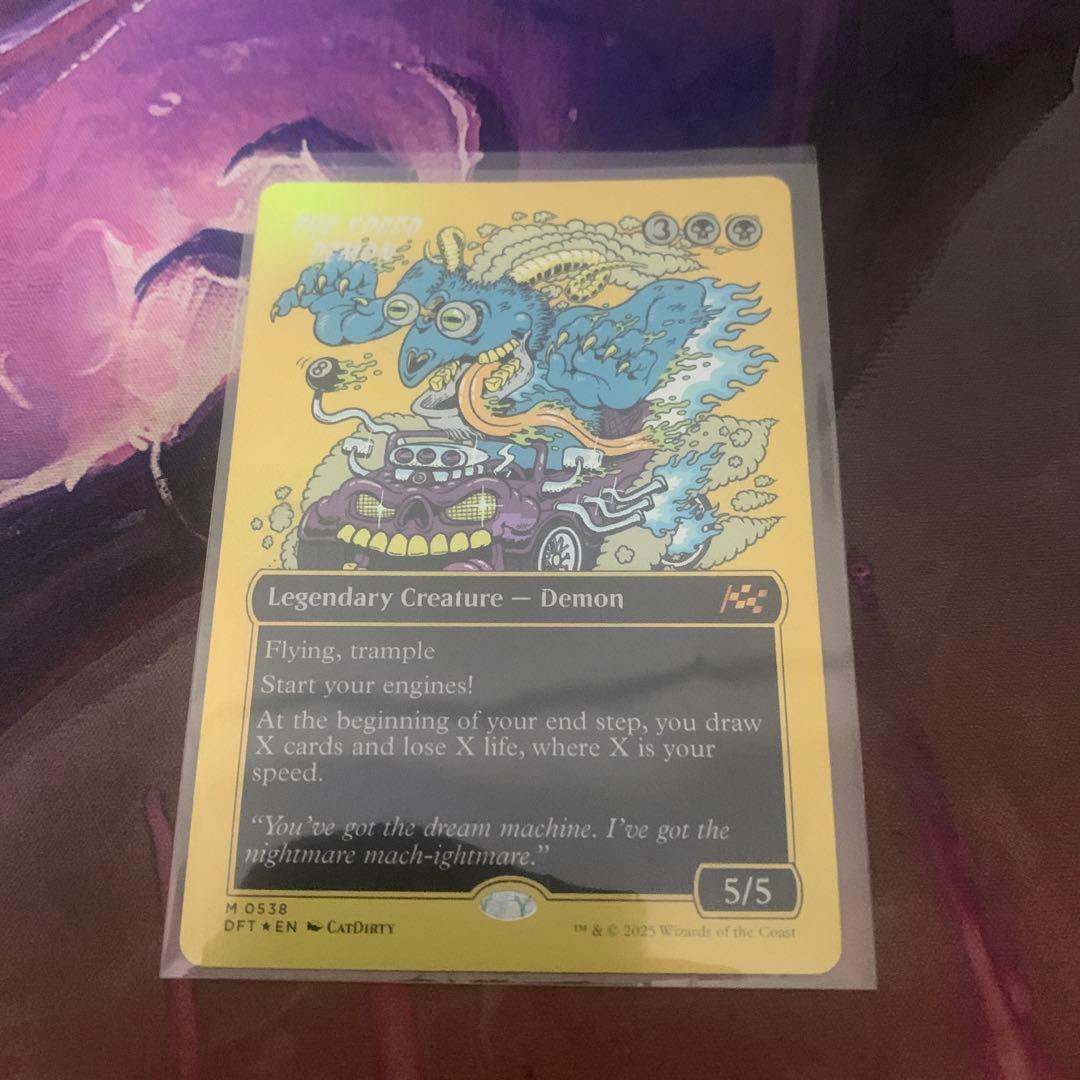 MTG スピードデーモン ボーダーレス ファーストプレイスfoil 英語版