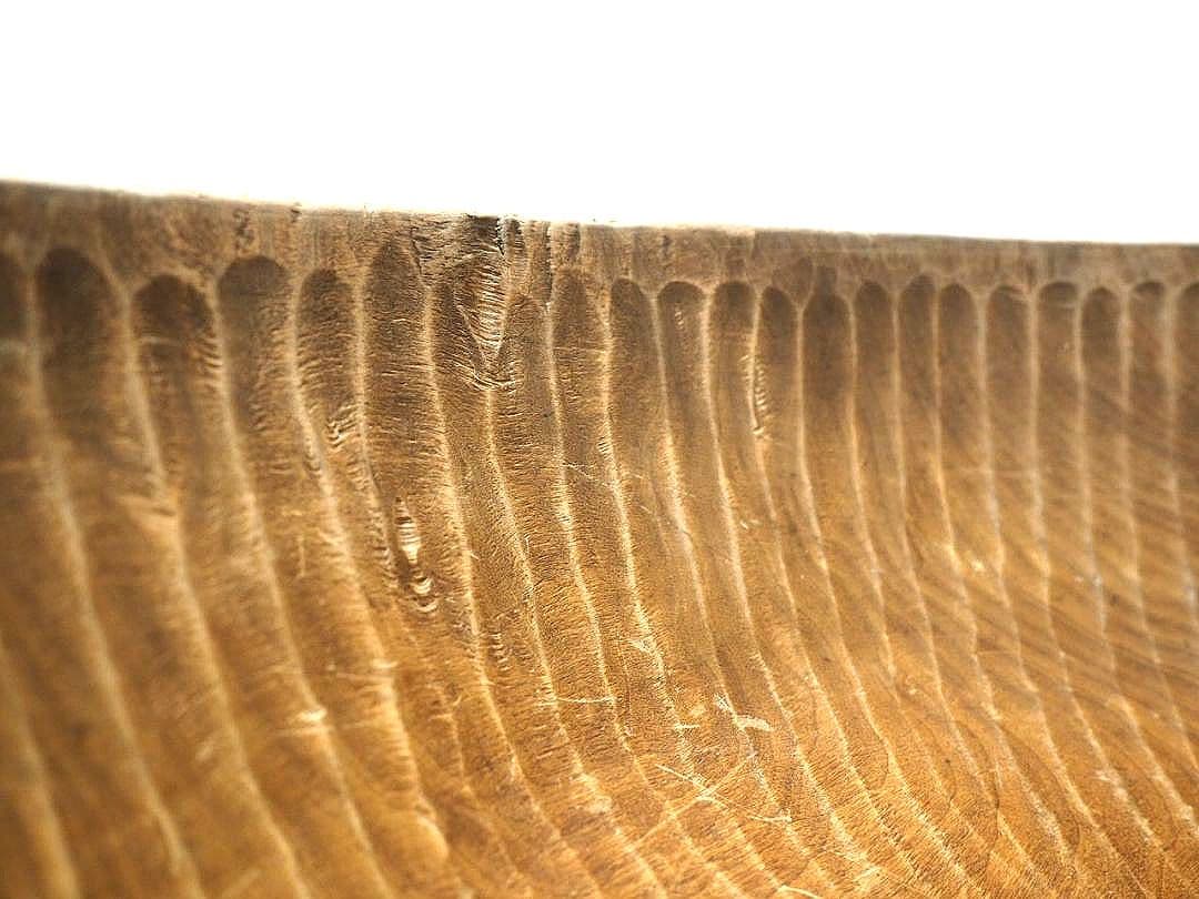 1322 W50cm レトロなこね鉢　捏ね鉢　蕎麦打ち　うどん　古道具　木皿