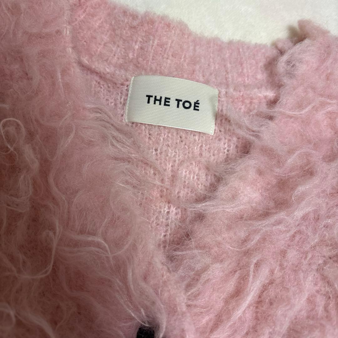 トップス the toe WESTMINSTER SHAGGY CARDIGAN pink