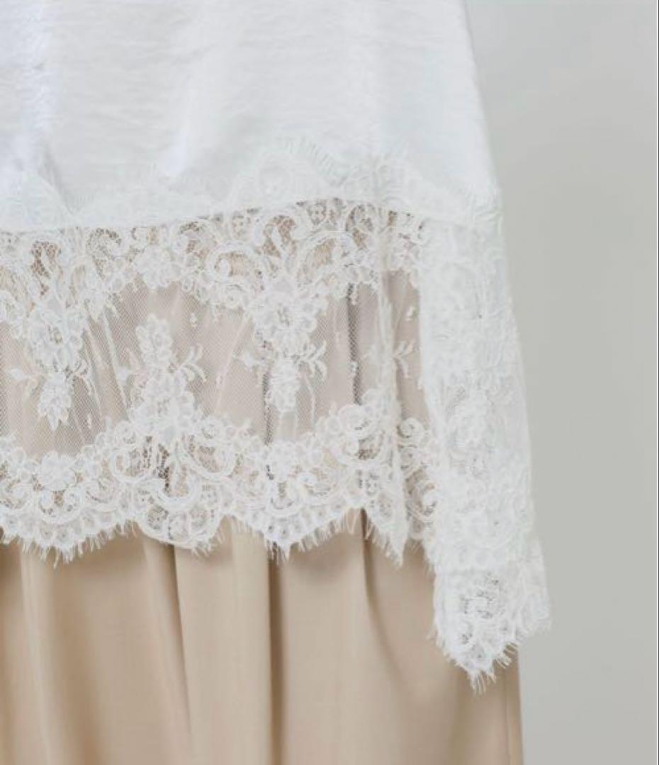 今季新品☆バビロン☆ヘムレースキャミソール　オフホワイト