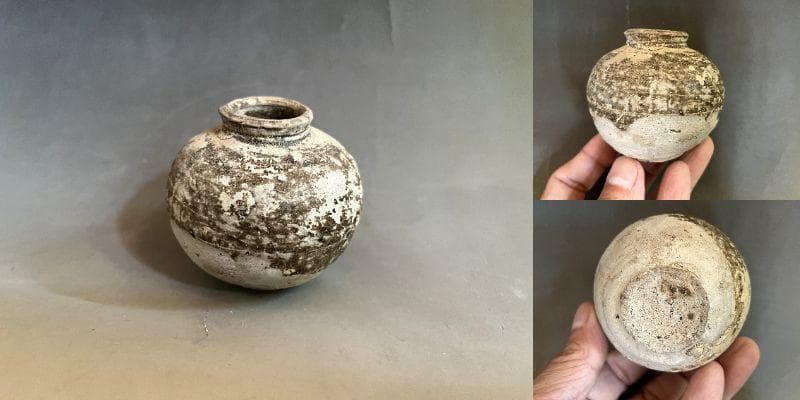 壷■小壺 土器 須恵器 発掘品 古壺 時代物 一輪挿し オブジェ 水滴 骨董■