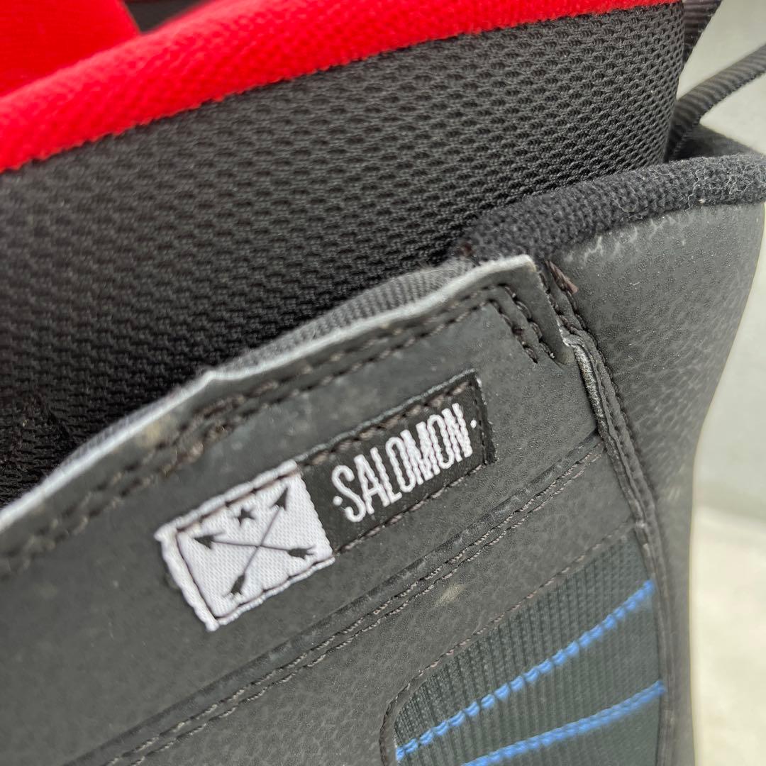 極上！超美品！！SALOMON スノーボードブーツ 黒/赤　一度のみ使用