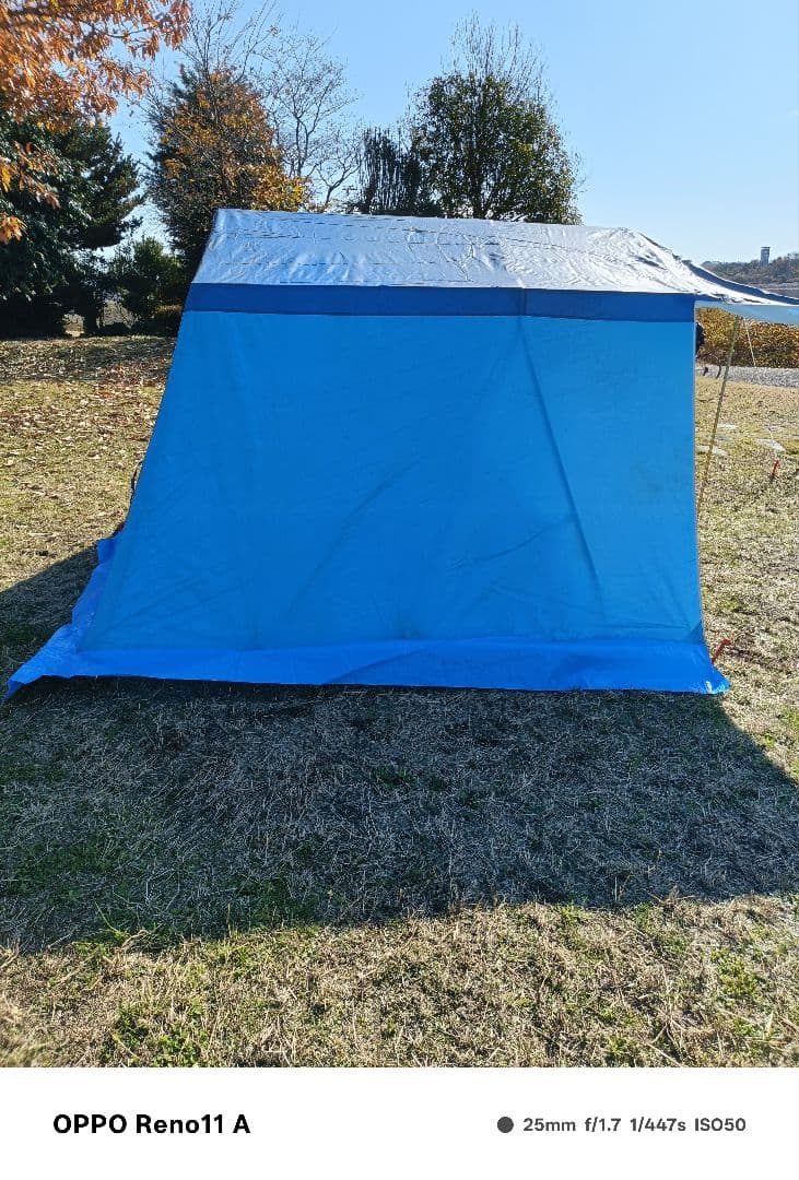 オガワ　クラウン　オーナーロッジ　鉄骨テント　冬キャンプ