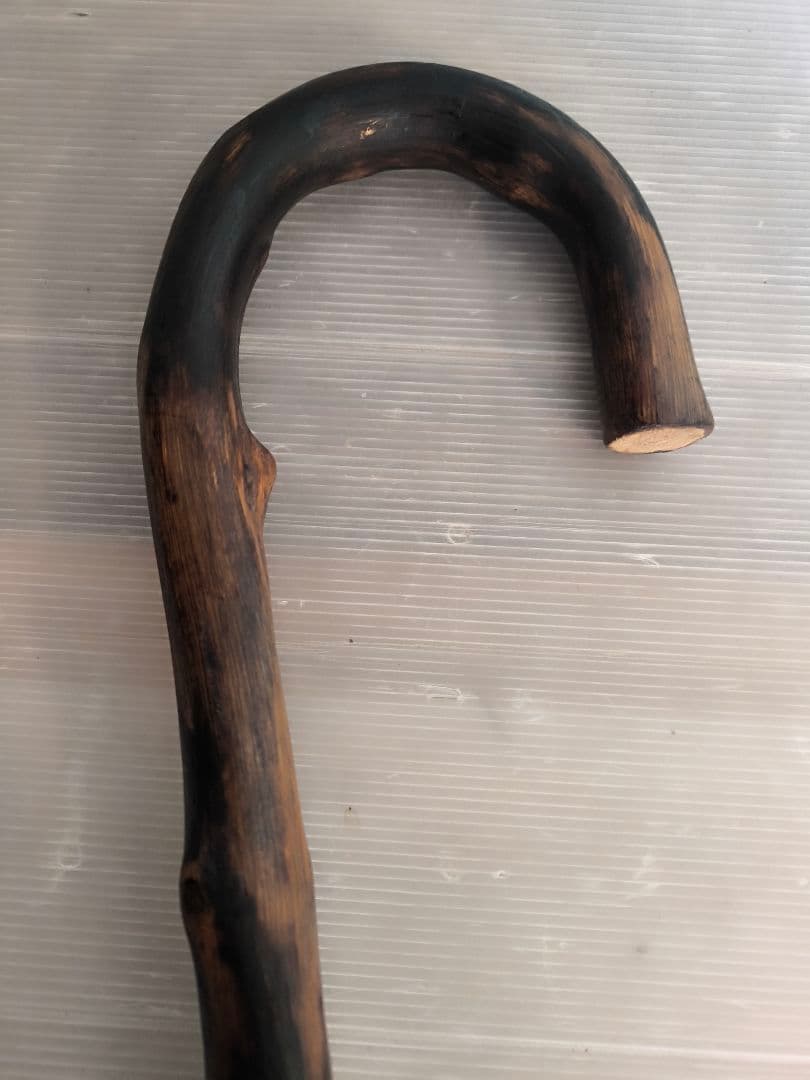 自然木杖 ゴムキャップ付き