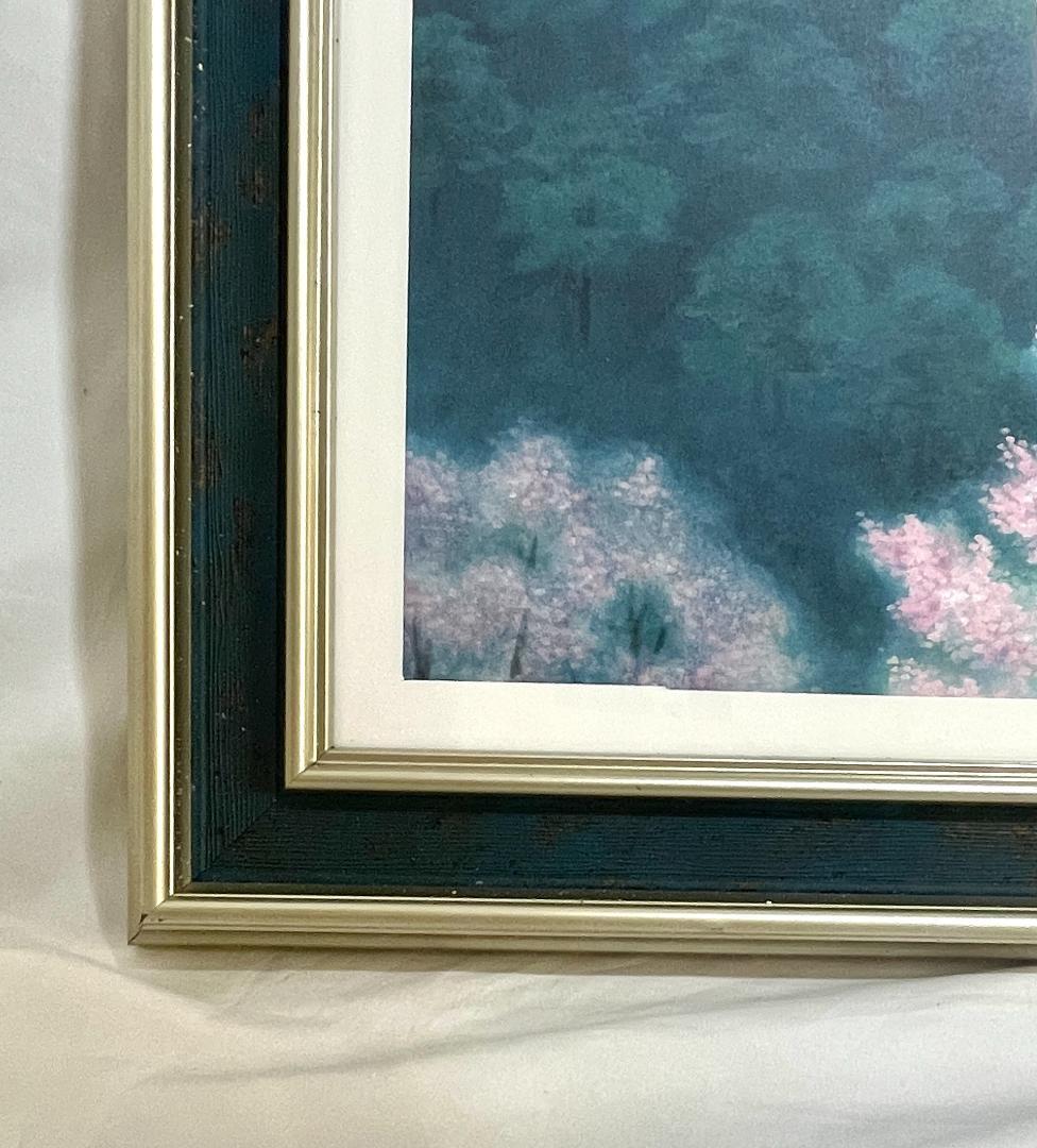 【新品現品のみ】東山魁夷 『花薫る』複製画 　ポスター額付　日本画 風景画