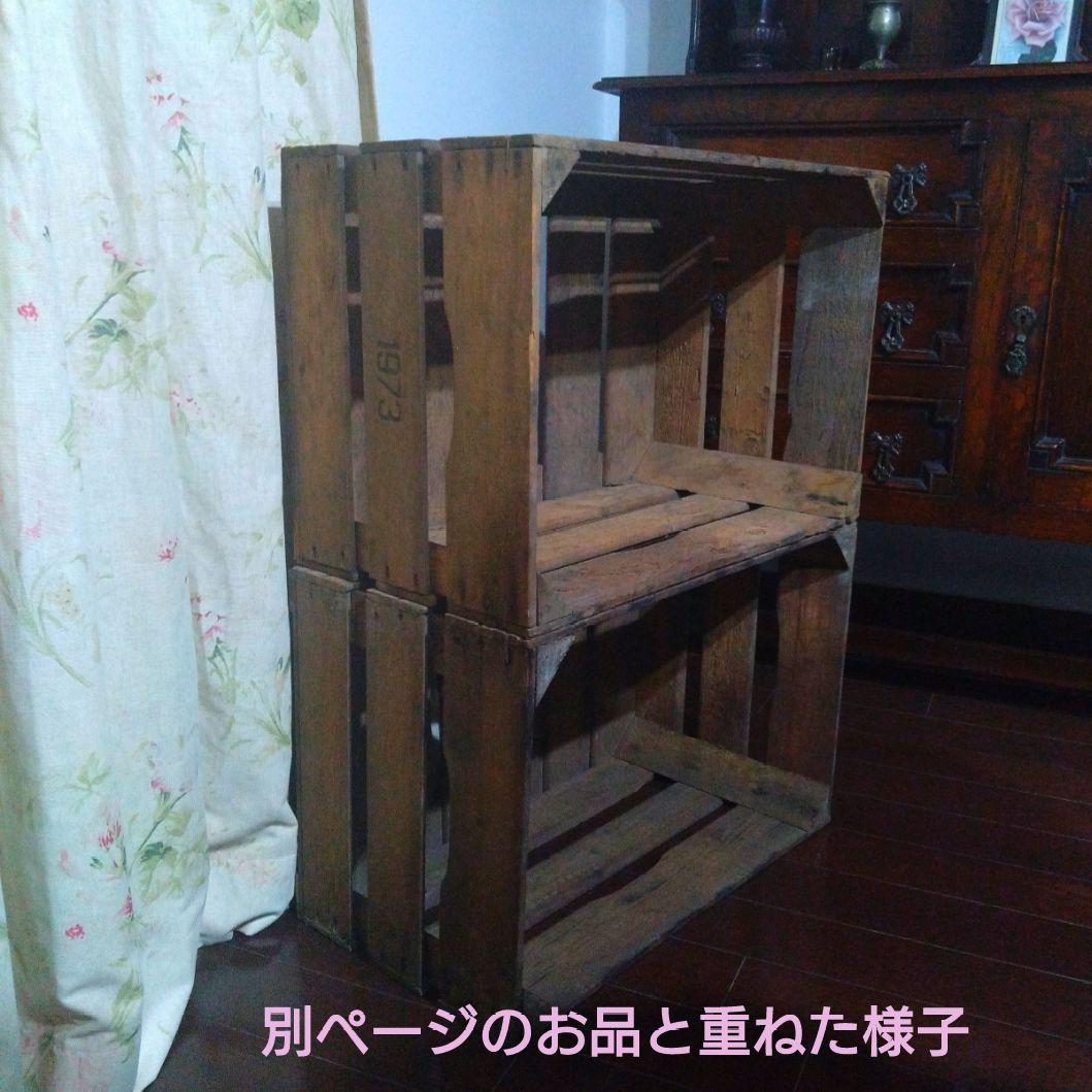 稀少 オランダ古物 苗物用 野菜用 古いベジタブルウッドボックス ヴィンテージ