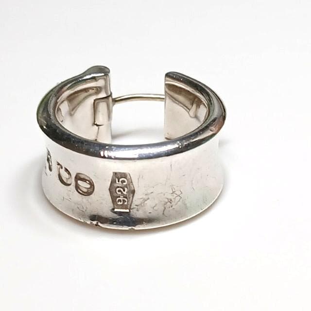 ティファニー 1837 ワイド ピアス フープ ナロー 925 シルバー 片耳