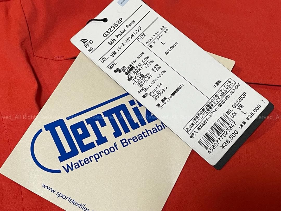 GOLDWIN ゴールドウィン サイドポケットパンツ　スノーパンツ(L)