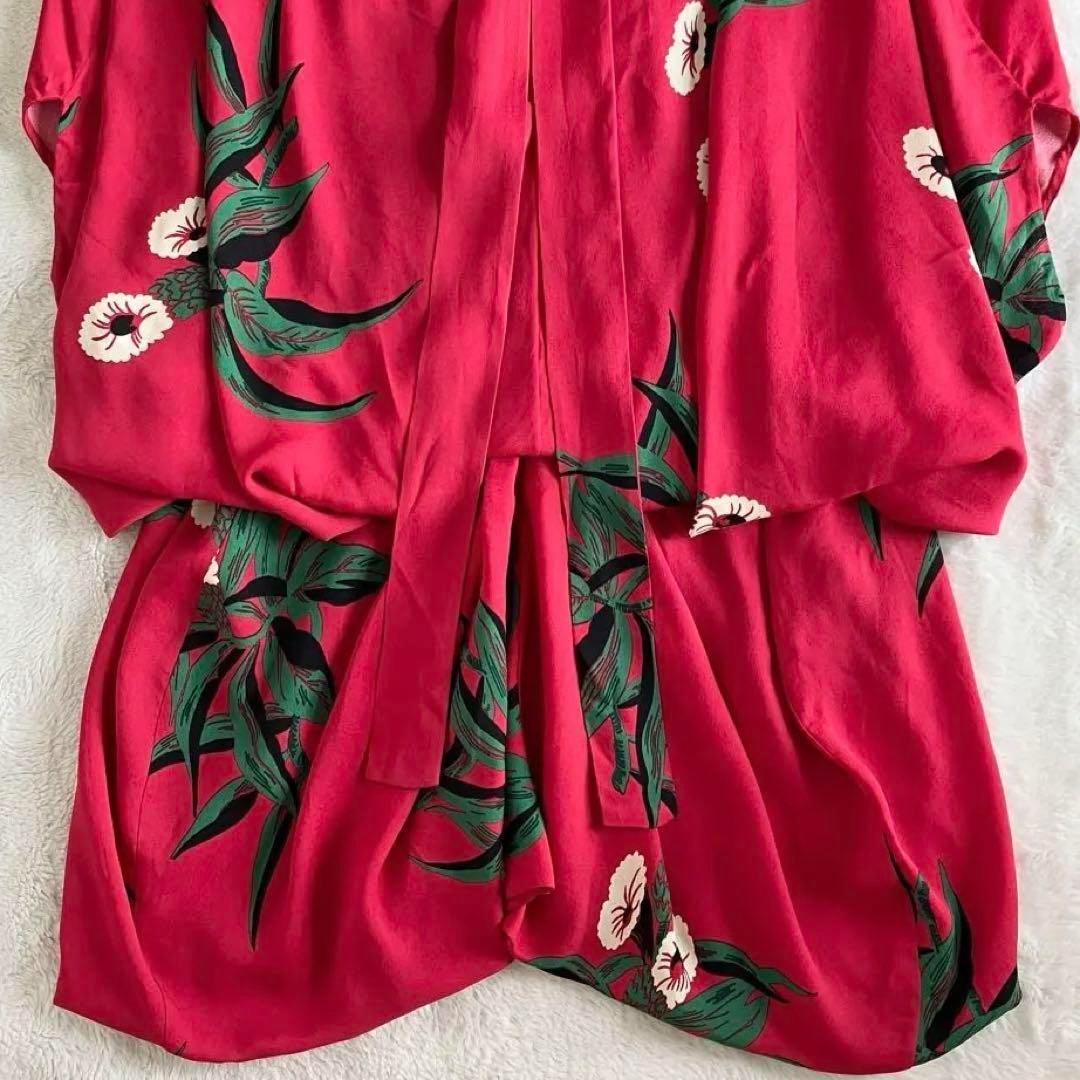 マルニ レーヨン シルク ドルマンスリーブワンピース 40 ピンク