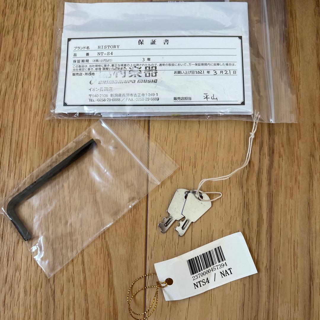 HISTORY アコースティックギター 専用ケース付き