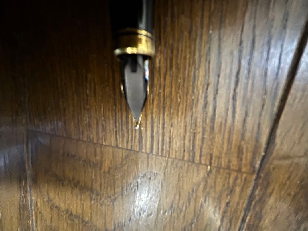 プラチナ万年筆　赤富士　蒔絵　ペン先18k 中古