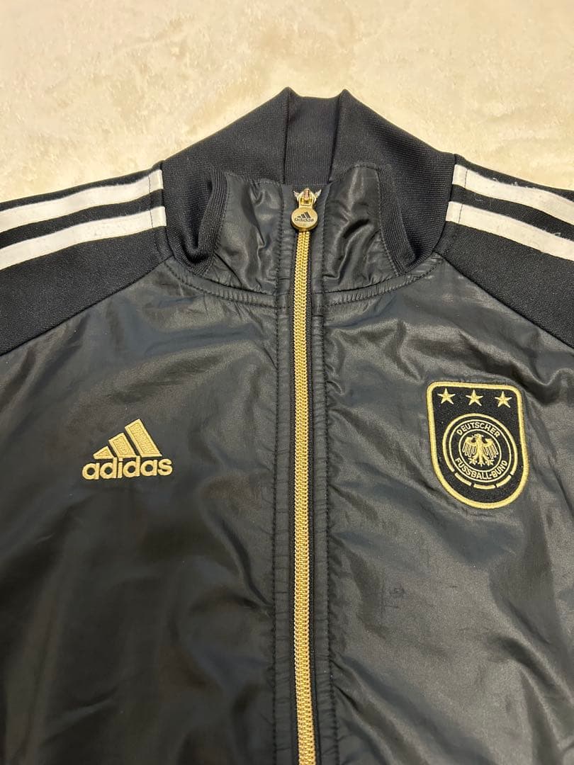 【希少】adidas ドイツ代表 刺繍ロゴ トラックジャケット ジャージ