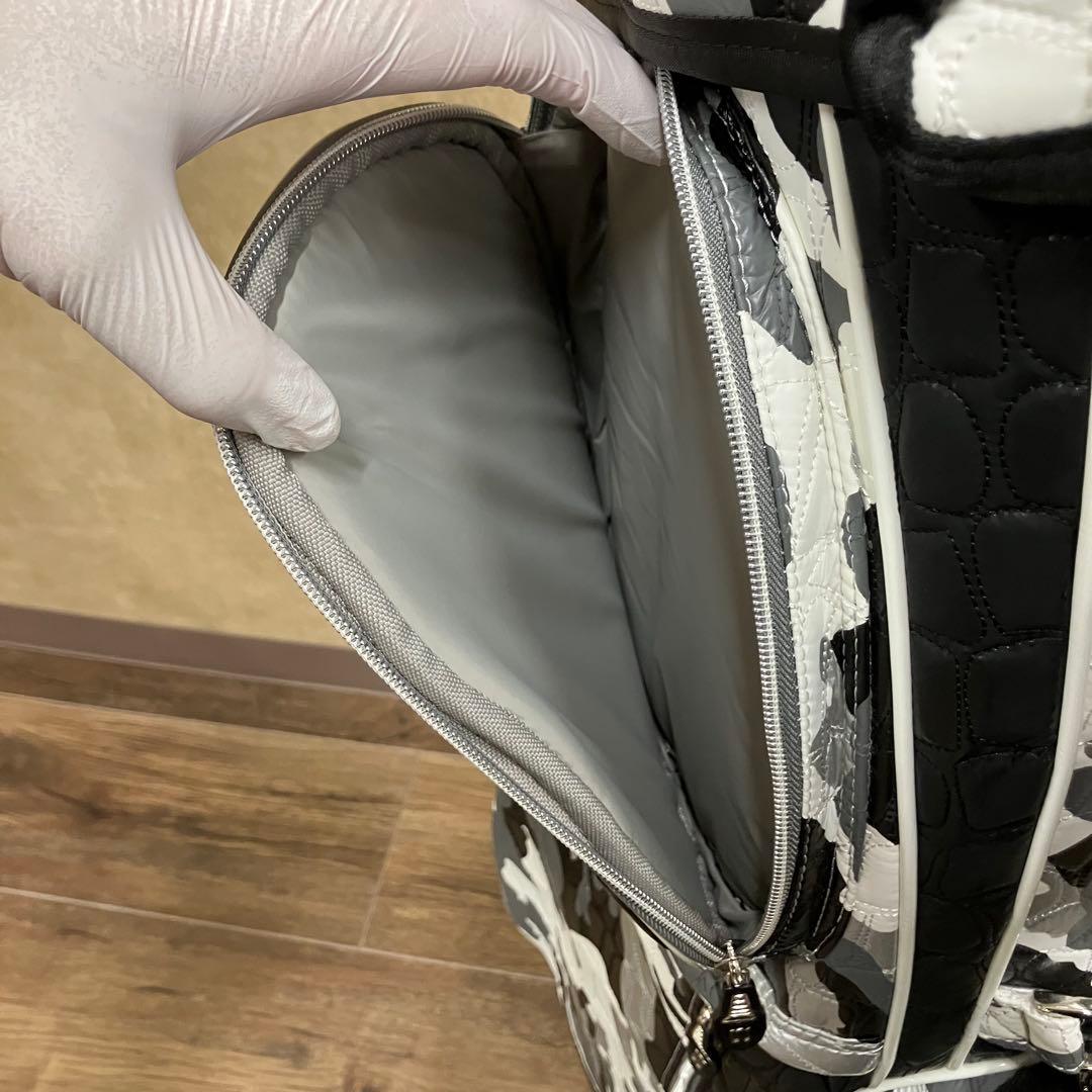 美品 OUUL オウル スタンド キャディバッグ アリゲーター カモ 9.5型