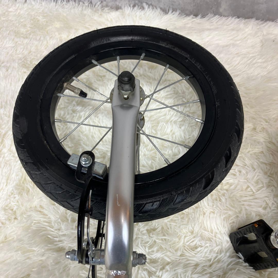 【美品】へんしんバイク2　エメラルドグリーン　12インチ スタンド付き