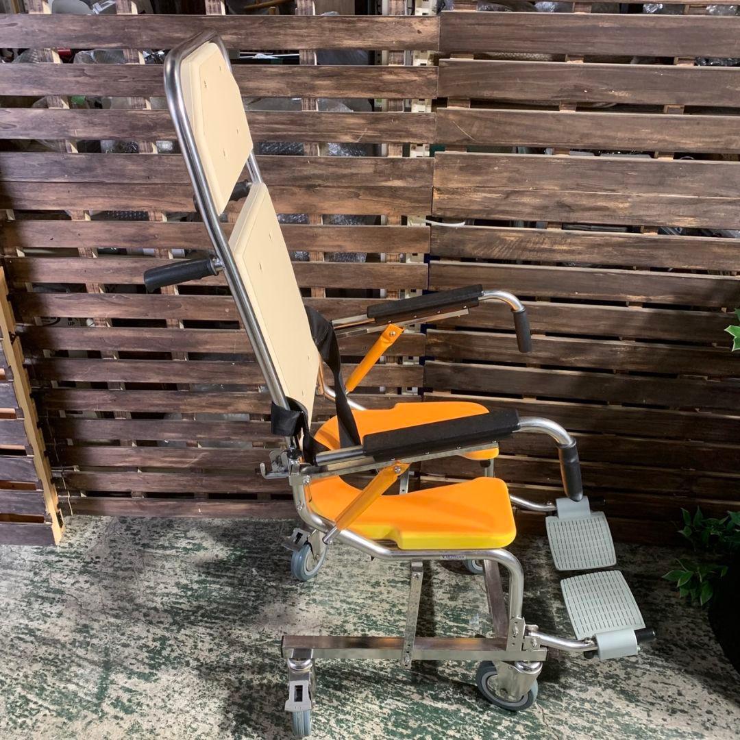 J425R 睦三 MUTSUMI MEDICAL 介護用車椅子 シャワーキャリー