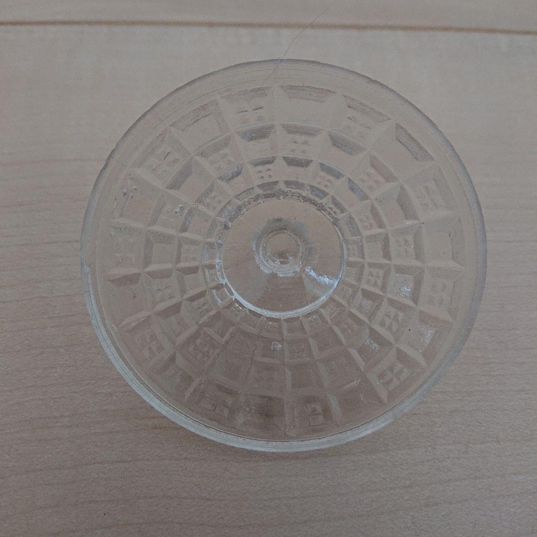 キャンディポット　シュガーポット　ボンボン入れ　プレスガラス　蓋物