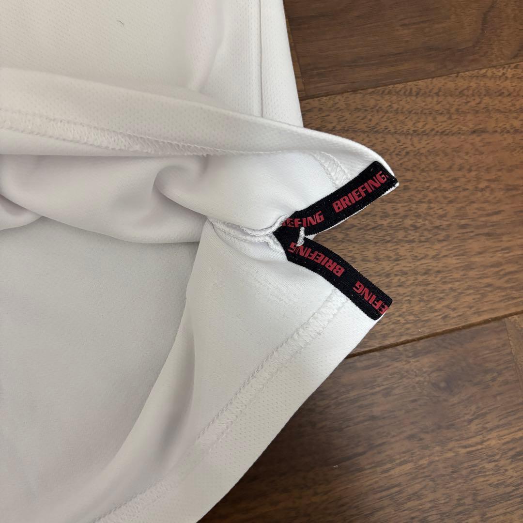 BRIEFING バイカラーポロシャツ ブラック×ホワイト　 Lサイズ