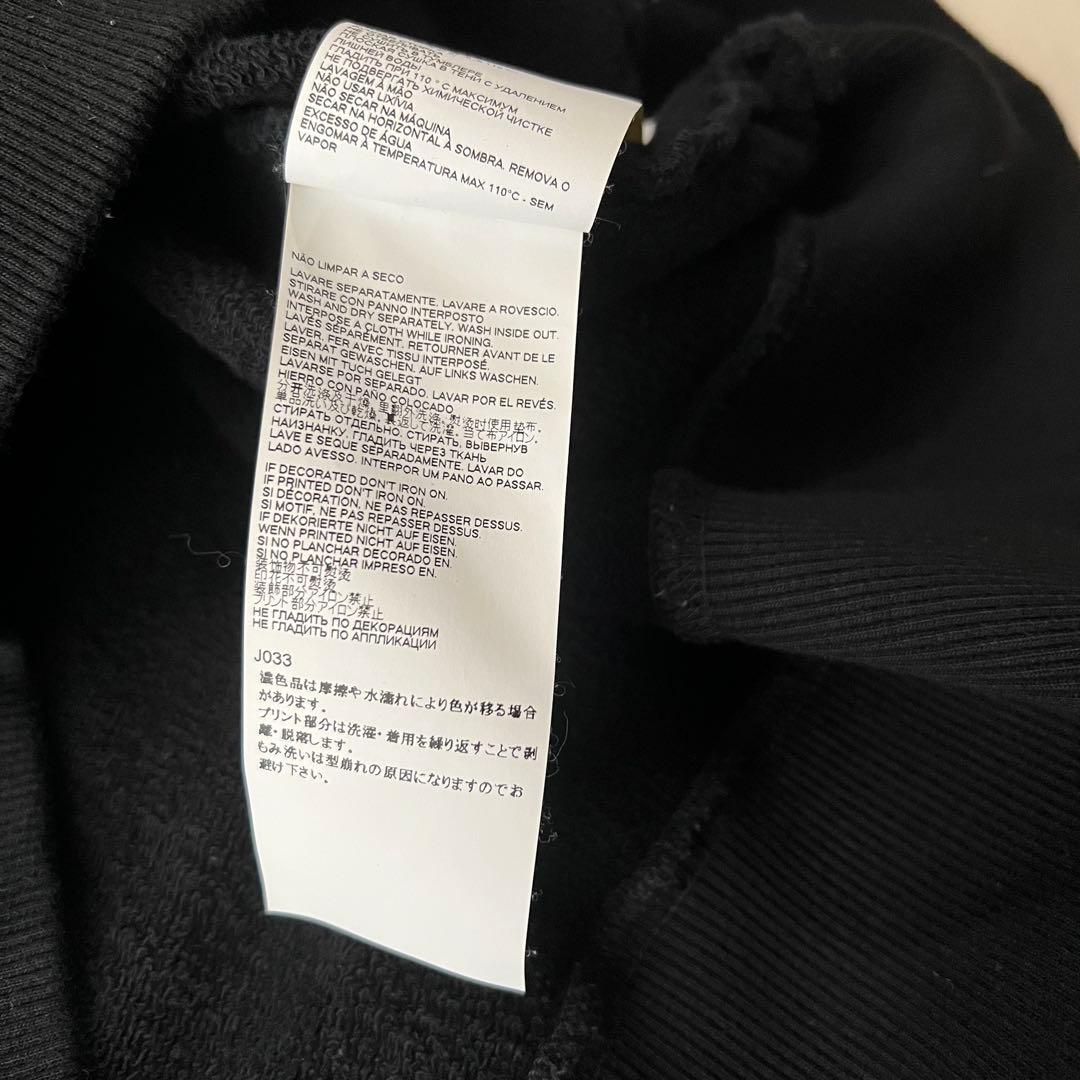 MM6 メゾンマルジェラ スウェット トレーナー ブラック 川口春奈さん着用