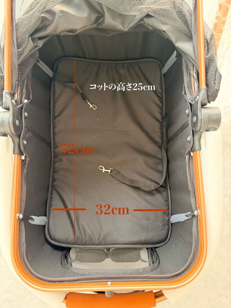 新品　折りたたみ式ペットカート 黒　分離式