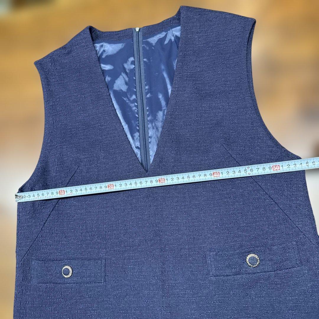 レリアン　ネイビー ジャンパースカート 13+ 近年のお品物